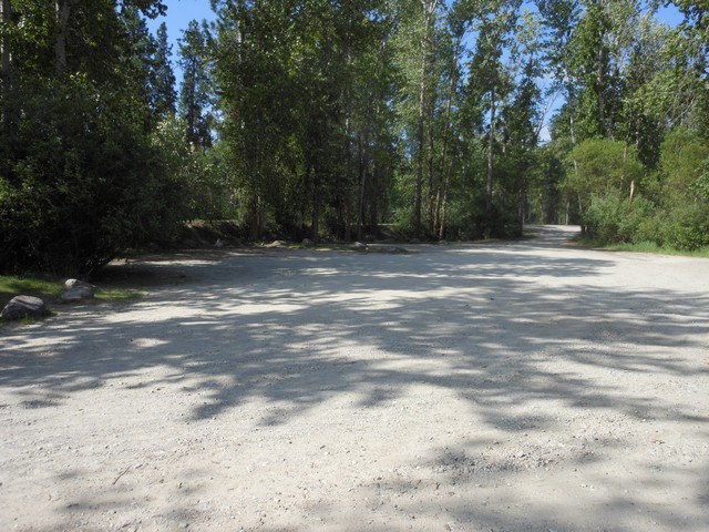 picture showing Parking area adjacent to boat launch.