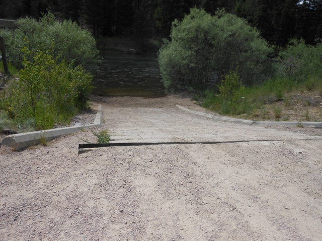 picture showing Concrete ramp.  The ramp itself has a 14% slope.