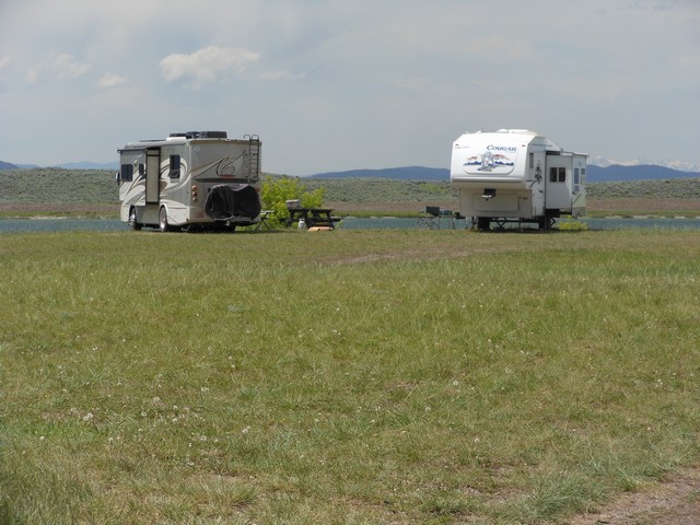 picture showing Other campsites on upper level.