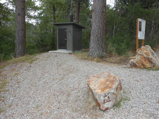 picture showing Gravel path to latrine.