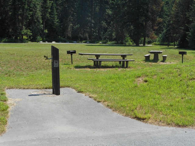 picture showing Accessible tables & grills in picnic area.