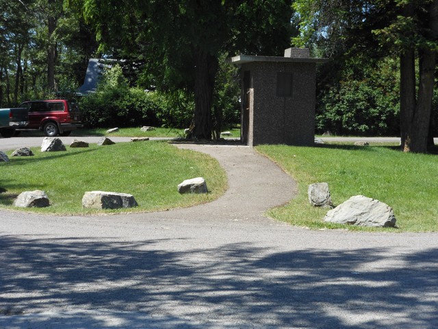 picture showing Trail to latrine.