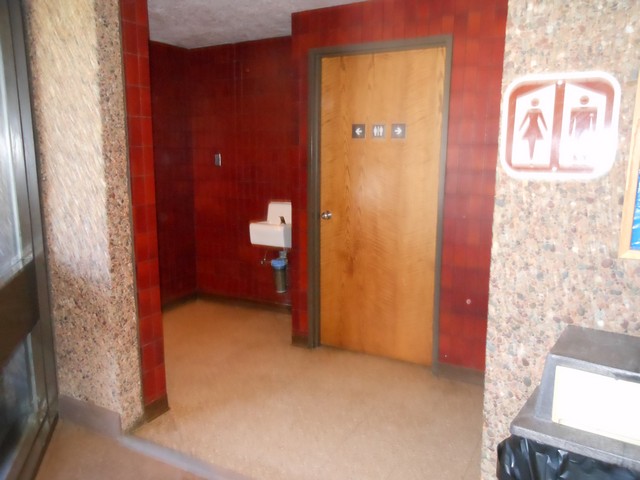 picture showing Bathrooms located inside visitor center.