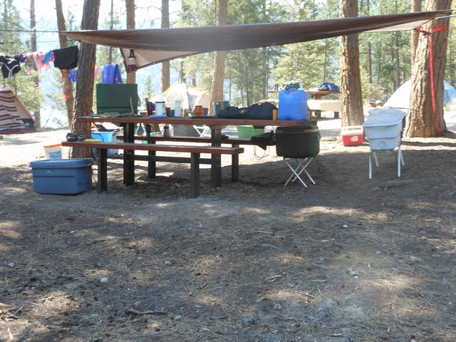 picture showing Close-up of campsite #1.