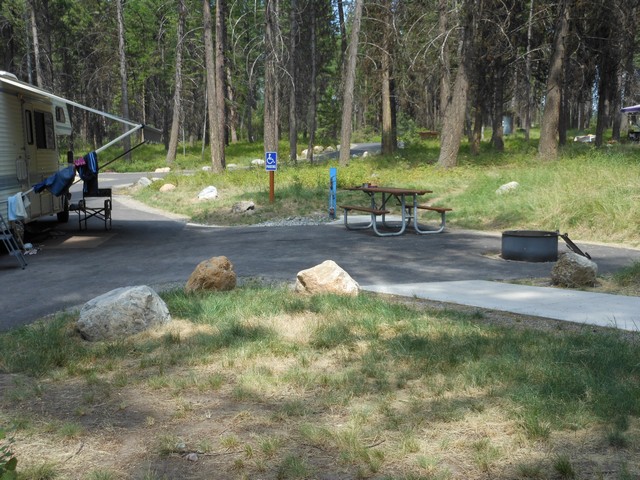 picture showing Campsite #22 is a nice accessible campsite.