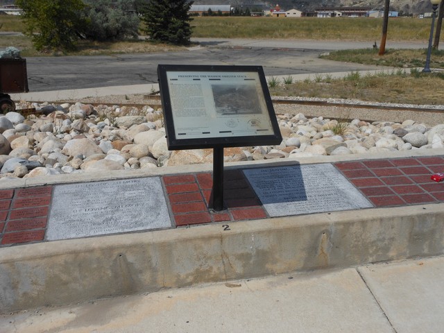 picture showing Interpretive panels about the Anaconda Stack & the smelter days.