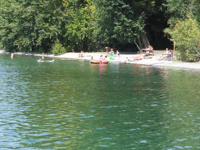 picture showing Nice little swim area.  Route to the beach does not meet accessibility standards.