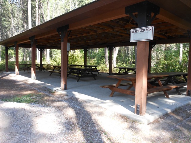 picture showing Large picnic shelter at Harry Horn.