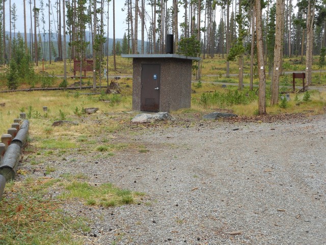 picture showing Accessible latrine located in the picnic area.