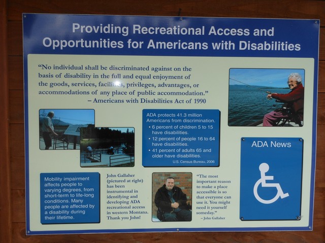 picture showing Interpretive panel on accessibility for all.