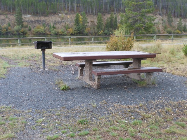 picture showing Single accessible table & grill.