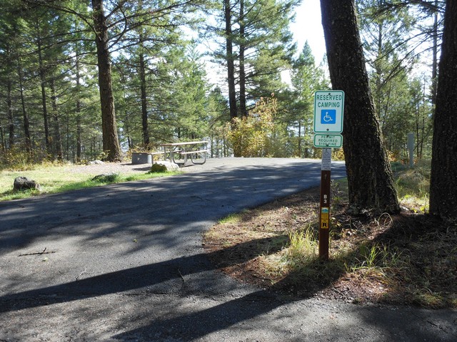 picture showing Accessible campsite #B3.