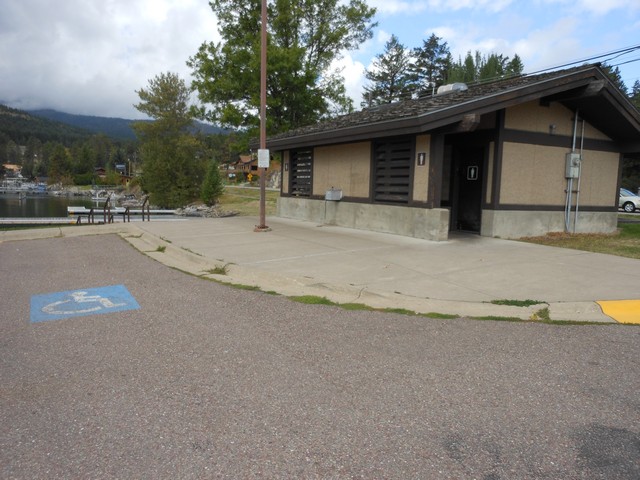 picture showing Accessible comfort station with flush toilets at the site.