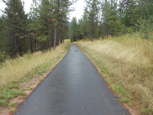 picture showing Accessible paved trail leading to the Milltown State Park Overlook.