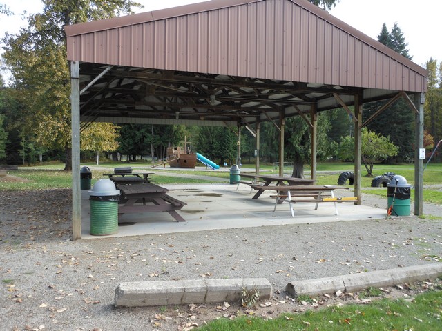 picture showing Accessible group picnic shelter.