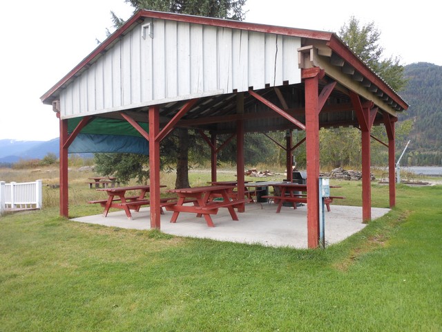 picture showing Picnic shelter for group gatherings.