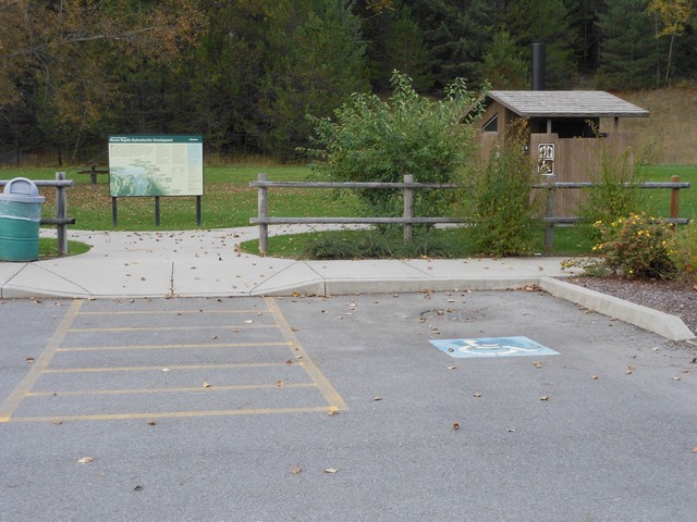 picture showing Accessible parking & latrine.