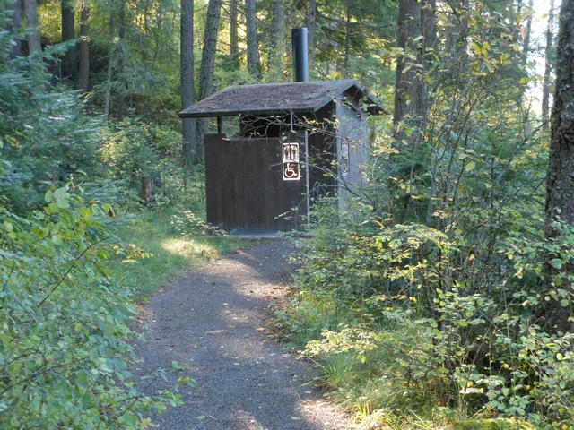 picture showing Accessible latrine across the road from #17.