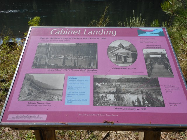 picture showing Interpretive sign explaining some early history of the area.