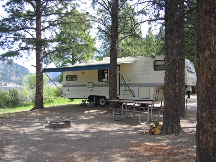 picture showing Campsite at Painted Rocks that is somewhat accessible.