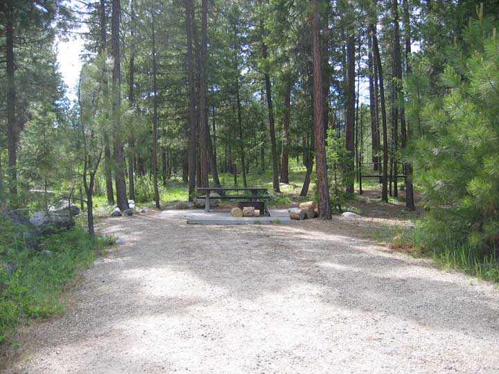 picture showing Accessible campsite at Rock Creek Horse Campground.