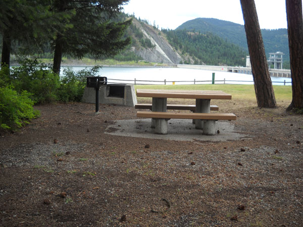 picture showing Accessible single picnic table.