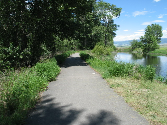 picture showing The 9-foot main paved trail.