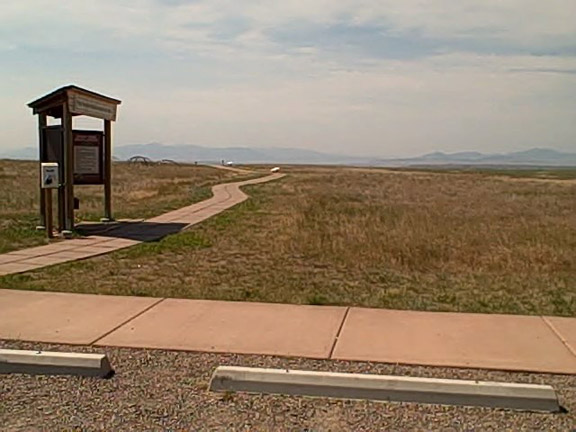 picture showing Path and information board at upper site.